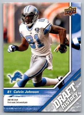 2009 Upper Deck Draft Edition Calvin Johnson Jr. Detroit Lions #186 - Image 1 of 2