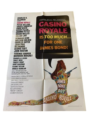 CASINO ROYALE ~ 1967 Original One-Sheet Movie Poster~Folded~Excellent ~ 27"x 41" - Image 1 of 4