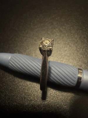 Zales Celebration Grand Ideal Cut Diamond 0.46ct Engagement Ring 14KTWG Size10 - Image 1 of 4