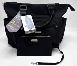 Baggallini Damen 3-in-1 Convertible Tote Rucksack mit RFID Handgelenktasche schwarz Tasche - Bild 1 von 7