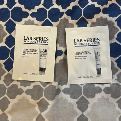 Lab Series Skincare For Men Daily Moisture Lotion & Eye Defense Balm Sample Foil - Image 1 of 2