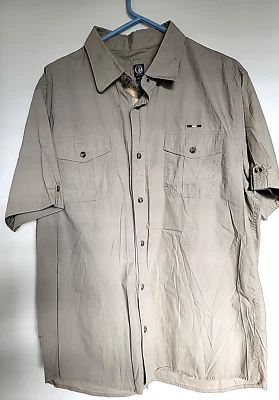 Camisa CAVI Para Hombre XL Estilo Militar Bolsillos Marrón Foto 1 de 3