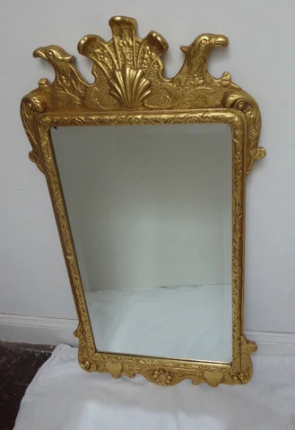 Friedman Brothers Colonial Williamsburg Gold Leaf Mirror Chippendale Style Cover