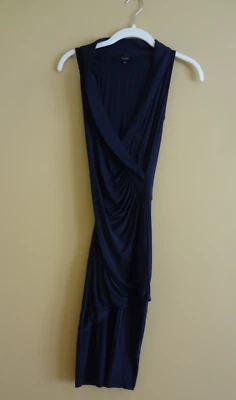 Gucci темно-драпировки стиль искусственного надежном без рукавов обтяжку Midi вечернее платье размер XS - Изображение 1 из 4