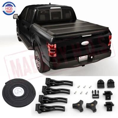 5FT (60") Hard Tri-Fold Tonneau Cover For 2005-2015 Toyota Tacoma Double Cab Bed Foto 1 de 4
