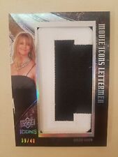 Goldie Hawn Serial /40 Upper Deck Movie Icons Lettermen Thick Fabric Insert FUN!