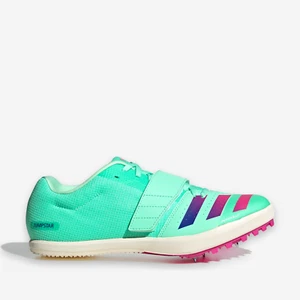 adidas Jumpstar Green Long High Jump Men's Shoes with Spikes GV9061 - Picture 1 of 8