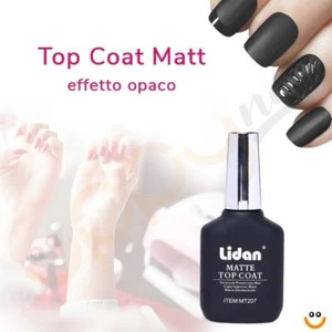 Gel Uv Matt Top Coat Opaco Sigillante Unghie Nail Art Professionale Naturale - Foto 1 di 1