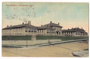 City Hospital Building YOUNGSTOWN Ohio Postcard OH  L&V  DB 1911 - Picture 1 of 2