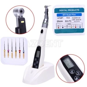 Pieza de mano inalámbrica 16:1 motor dental LED + 6 PIEZAS archivos giratorios motor endo - Imagen 1 de 10