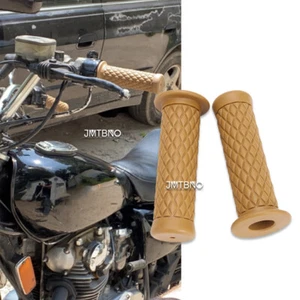 7/8" 1" Motorcycle Hand Grips Handle Bar Rubber Gel For Yamaha XS650 400 YZF R1 - Picture 1 of 11