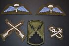 Parachute badges, Skill at arms badge, REME artificers badge and U.S army badge