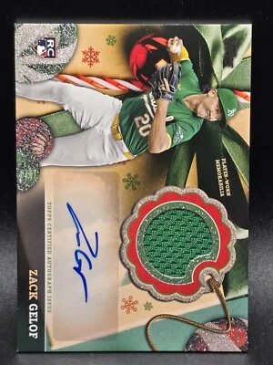 2024 Topps Holiday Zack Gelof ARC-ZG Rookie Auto Relic RC 16/25 Athletics - Image 1 of 2