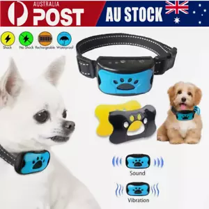 Anti Bark Collar Stop Dog Barking Sound Rechargeable Training Dog Collar Device - Picture 1 of 22