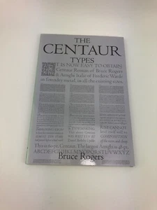 THE CENTAUR TYPES By Bruce Rogers- Great Condition! - Picture 1 of 3