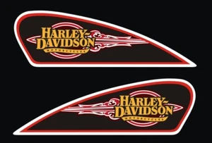 HARLEY DAVIDSON Vintage Tank PVC Stickers Tank Custom Logo Stickers Kit - Picture 1 of 1