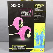 New! - Denon Exercise Freak - Wireless Bluetooth In-Ear Pink Headphones AH-W150