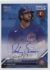 2023 Topps Now Road to Opening Day Auto Blue /49 Dansby Swanson #A-3 Auto