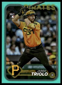 Jared Triolo 2024 Topps Series One Aqua Parallel Rookie Card #281 - Picture 1 of 2