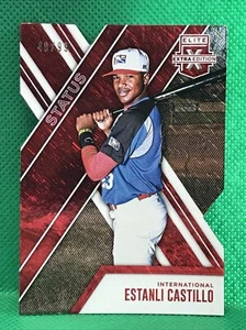 2017 ELITE EXTRA EDITION Baseball ESTANLI CASTILLO RC #173 RED DIE CUT #49/99 - Picture 1 of 2