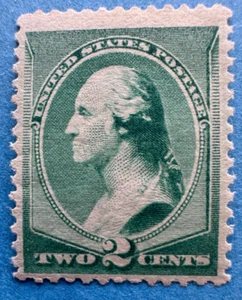 US Stamps Scott 213 2c George Washington 1887 M/NH Perf 12 Looks F/VF - Picture 1 of 3