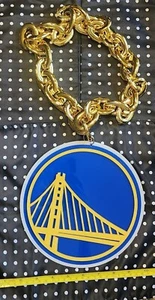 Golden State Warriors Acrylic Oversized NBA Basketball Chain Necklace - Picture 1 of 1