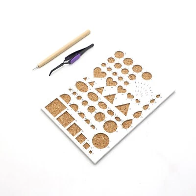 Tablero de plantilla de quilling, pluma de quilling y kit de pinzas de 3 piezas para manualidades de quilling hágalo usted mismo Foto 1 de 4