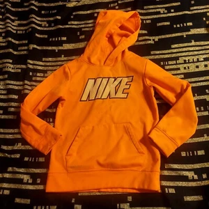 Nike Youth Kids Medium Dri-Fit Orange Size 6 Pull Over Fleece SweatShirt - Picture 1 of 11