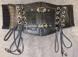 Underbust corsage Mieder Korsett Damen Gürtel schwarz Gr.S/M Neu - Bild 1 von 4