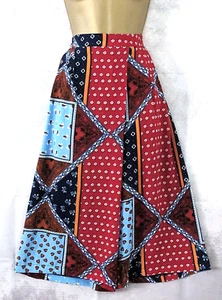 BNWT SWEEWE Cropped Culottes Sz M/L Multi Patchwork Wide Leg Palazzo Trousers - Picture 1 of 13