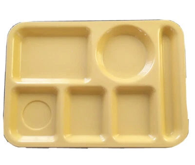 (3pc) Vintage SiLite School Cafeteria Lunch Divided Trays #614 - Image 1 of 4