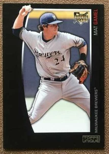 2009 Topps Unique Black Mat Gamel Rookie /2699 Milwaukee Brewers #165 - Picture 1 of 2