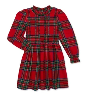 Baby Toddler Girl Plaid Dress. Wonder Nation. Size 18M. NEW - Picture 1 of 5