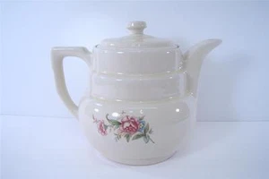 VINTAGE POTTERY CHINA DRIP-O-LATOR FLORAL FLOWERS TEAPOT COFFEE POT ENTERPRISE - Picture 1 of 1