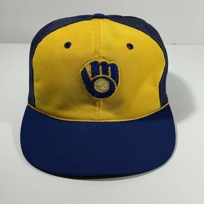 Gorra de camionero vintage de los Milwaukee Brewers años 80 Young An Snapback 6 5/8 - 7 1/4 Foto 1 de 4
