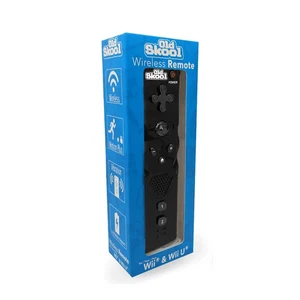 Old Skool Wireless Remote for Nintendo Wii and Wii U - Black - Picture 1 of 4