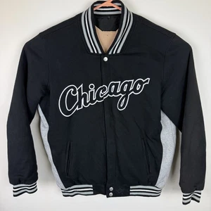 Chicago White Sox JH Design Wendejacke Herren 3XL schwarz genäht Logos Baumwolle - Bild 1 von 11