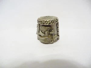 THIMBLE PEWTER NICHOLAS GISH & SIGNED LTD ED 174/10000 THUMBELINA #5 FAIRY TALE - Picture 1 of 8