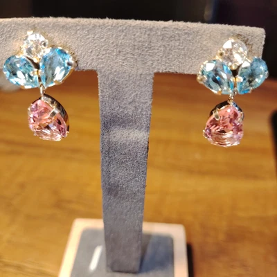 Orecchini Chiaruzzi argento 925 e zirconi - Immagine 1 di 2