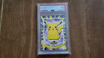 1999 Topps Pokemon T.v. Pikachu #25 Non-foil PSA 9 free Shipping - Image 1 of 3