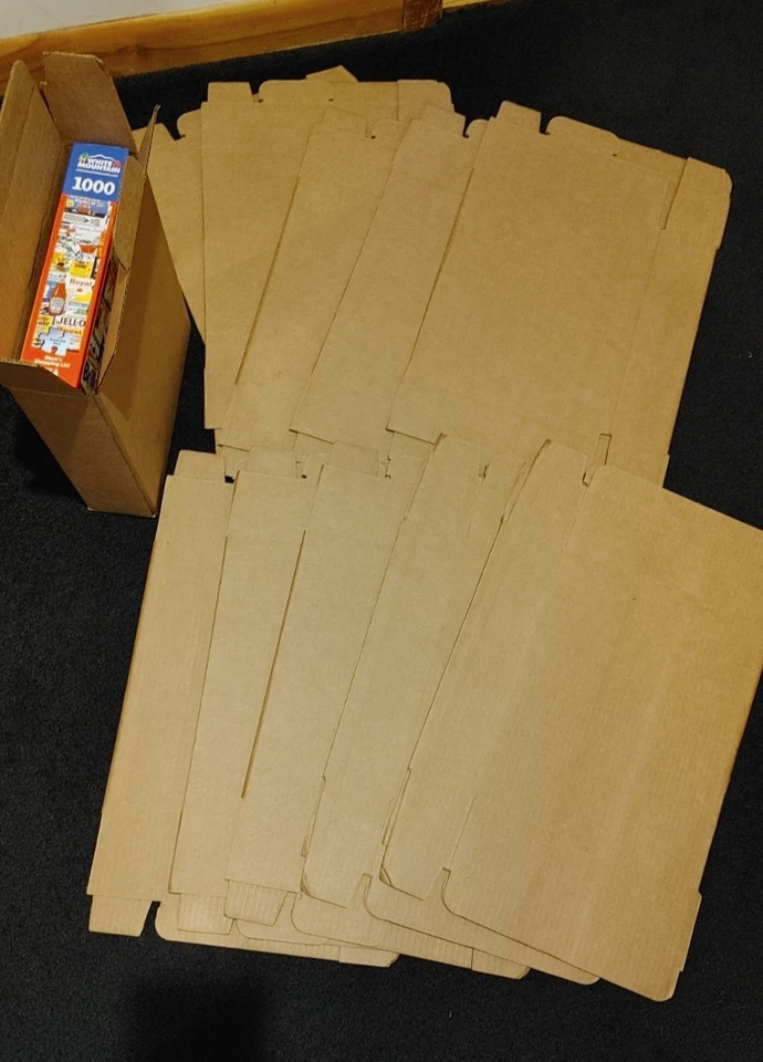 10 lightweight 12.5x10.25x3 boxes ideal to ship puzzles, etc. Easy to assemble. - Image 1 of 4