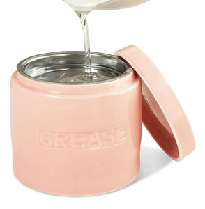 Bacon Grease Saver with Strainer - Ceramic Grease Container 1L Storage Canist... - Foto 1 di 7