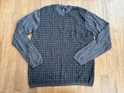 Свитер пуловер Kenneth Cole New York шерстяная смесь черный размер LS мужской большой - Изображение 1 из 4