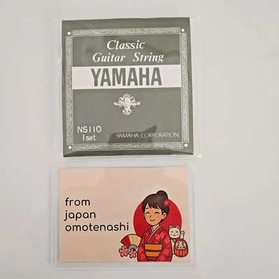 [Impuesto pagado en EE. UU.] YAMAHA NS110 Juego de cuerdas de guitarra clásica herida de nailon/plata NUEVO Foto 1 de 4