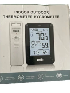 Unni Innen Außen Thermometer Hygrometer Funk Wetterstation UN0581 - Bild 1 von 5