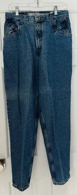 Vintage ZENA Medium Blue Denim High Rise Jeans Size 12 - Imagem 1 de 4