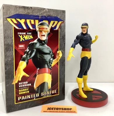Estatua pintada diseño Marvel Bowen 2002 versión retro Cyclops 1117/2000 sin usar, en caja Foto 1 de 4