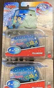 Disney Pixar Cars Color Changers Fillmore Lot Of 2 In 1 - Picture 1 of 1