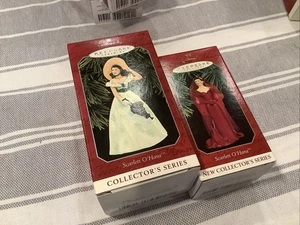 Hallmark Scarlett O'Hara Ornament Vom Winde verweht Sammler Serie 2 Stück - Bild 1 von 2