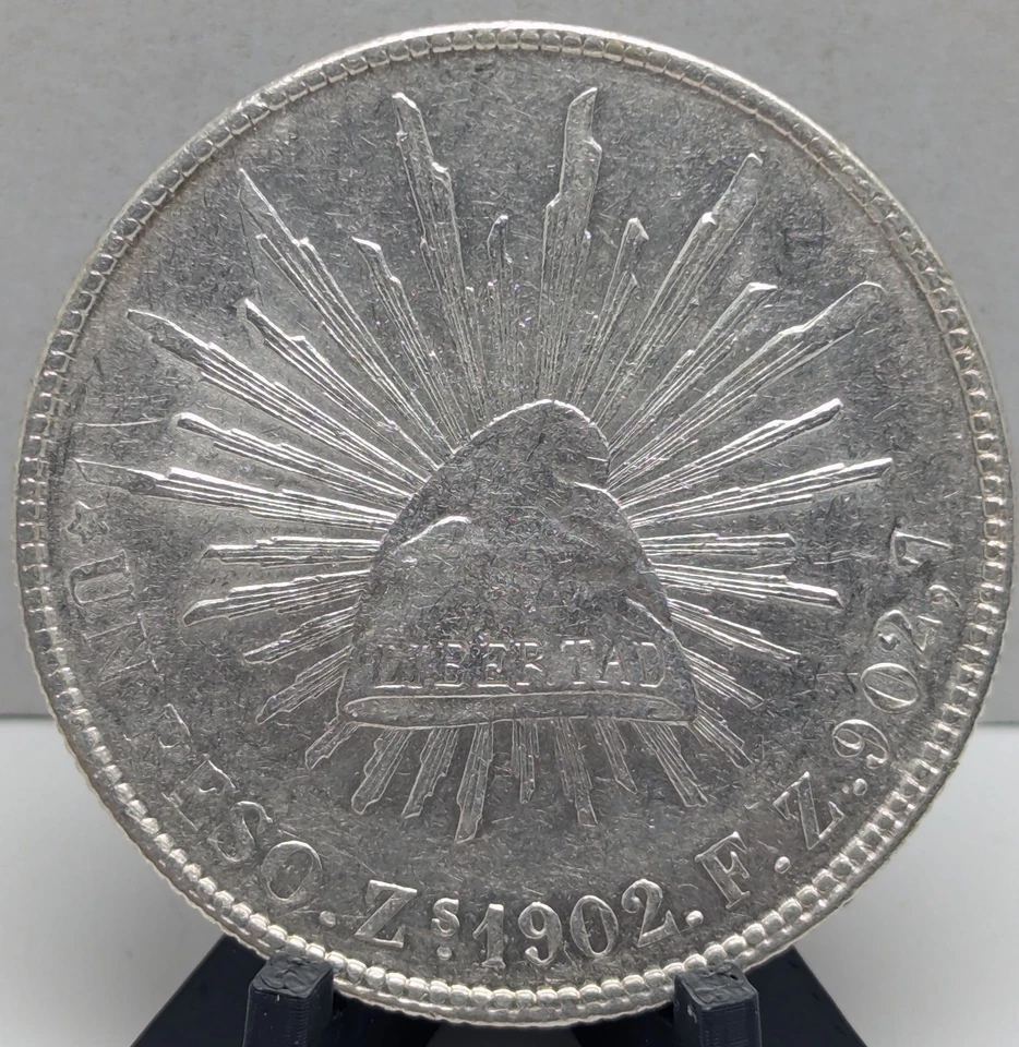1902 Za FZ Un Peso Republica Mexicana UNC - Image 1 of 2